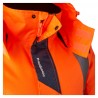 Coverguard - Parka chaude et imperméable pour Femmes haute visibilité HORA orange et bleu marine