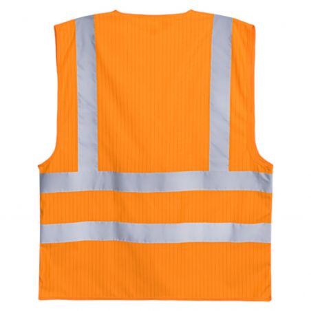 Coverguard - Gilet sans manches antistatique et anti-feu haute visibilité ajustable en largeur HODER orange (Pack de 10)