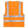 Coverguard - Gilet sans manches antistatique et anti-feu haute visibilité ajustable en largeur HODER orange (Pack de 10)
