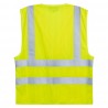 Coverguard - Gilet sans manches antistatique et anti-feu haute visibilité ajustable en largeur HODER jaune (Pack de 10)