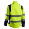 Coverguard - Veste de travail avec zones de tensions élastiquées haute visibilité HIBANA jaune bleu marine