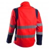 Coverguard - Veste de travail avec zones de tensions élastiquées haute visibilité HIBANA rouge bleu marine