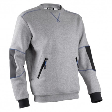 Coverguard - Sweat-shirtavec coudes renforcés HATO gris chiné