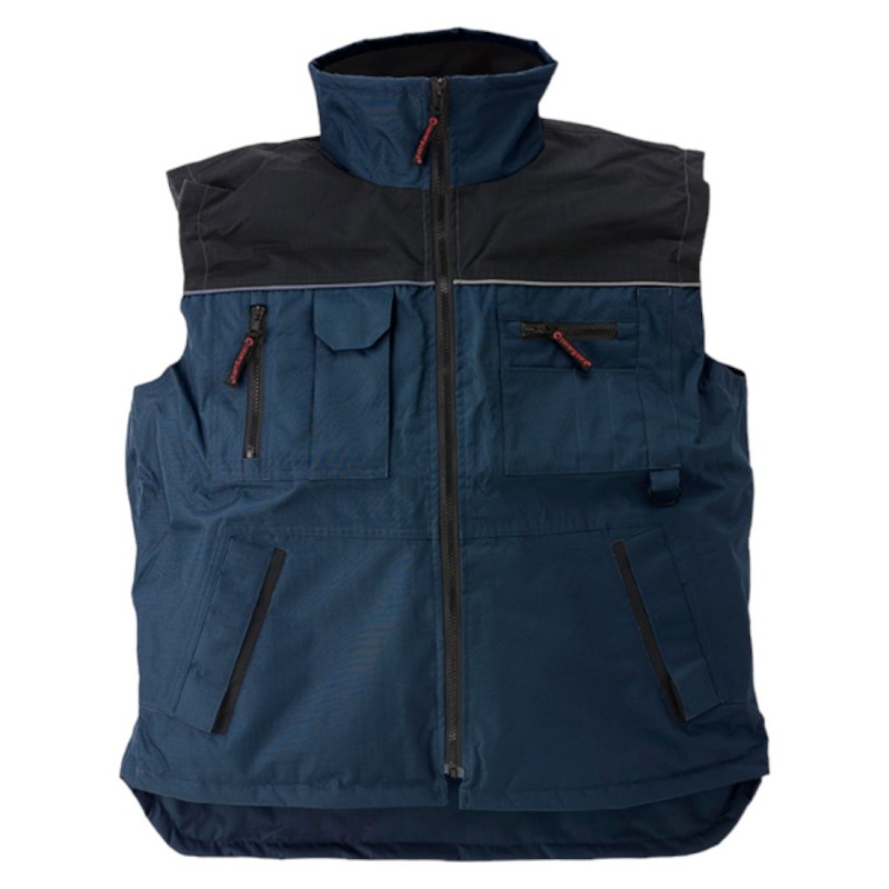 Coverguard - Gilet sans manches chaud en tissu Ripstop résistant RIPSTOP bleu marine noir