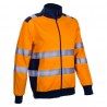 Coverguard - Veste de travail chaude molletonnée antisalissures haute visibilité GOKKAN orange bleu marine