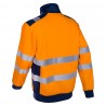 Coverguard - Veste de travail chaude molletonnée antisalissures haute visibilité GOKKAN orange bleu marine