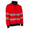 Coverguard - Veste de travail chaude molletonnée antisalissures haute visibilité GOKKAN rouge bleu marine