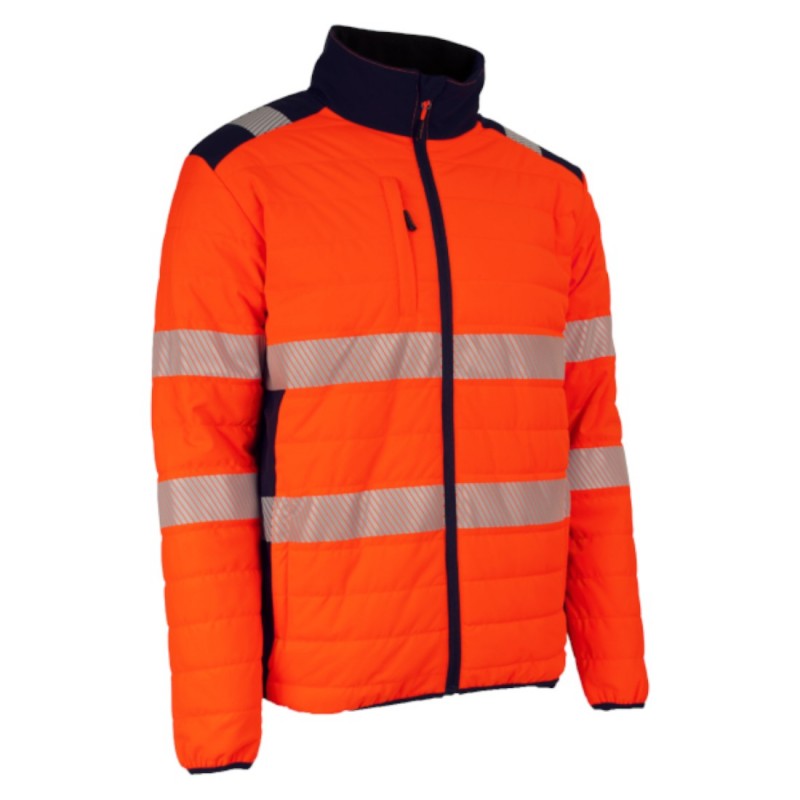 Coverguard - Veste de travail chaude haute visibilité FLAKE orange bleu marine