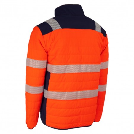 Coverguard - Veste de travail chaude haute visibilité FLAKE orange bleu marine