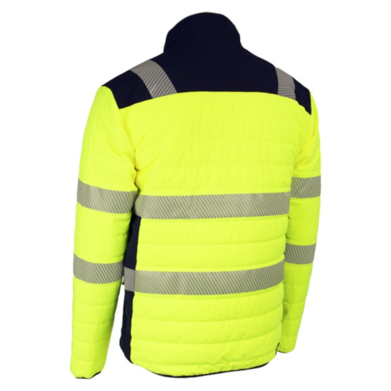 Coverguard - Veste de travail chaude haute visibilité FLAKE jaune bleu marine
