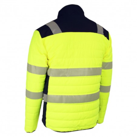 Coverguard - Veste de travail chaude haute visibilité FLAKE jaune bleu marine
