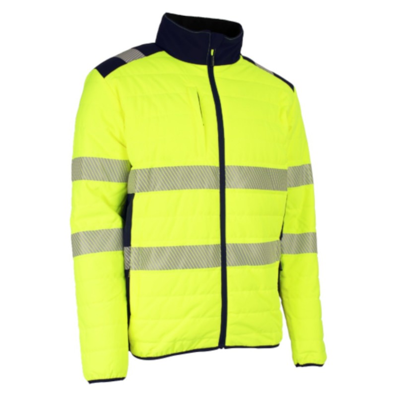 Coverguard - Veste de travail chaude haute visibilité FLAKE jaune bleu marine