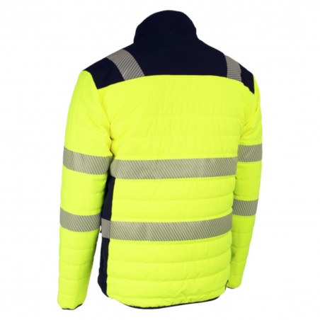 Coverguard - Veste de travail chaude haute visibilité FLAKE jaune bleu marine