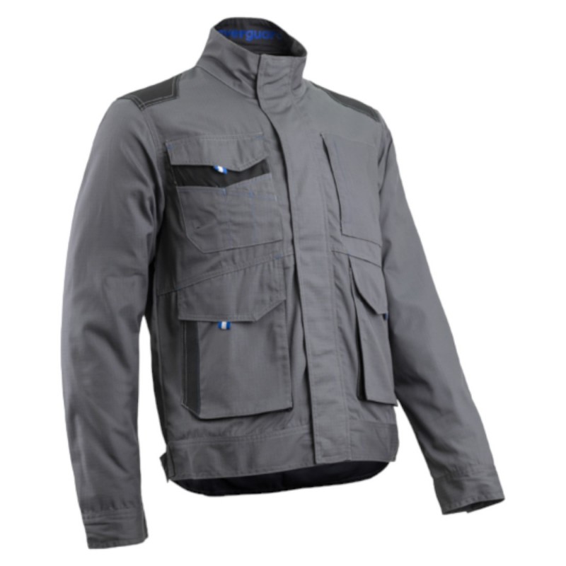Coverguard - Veste de travail légère en tissu Ripstop ESCALA gris bleu