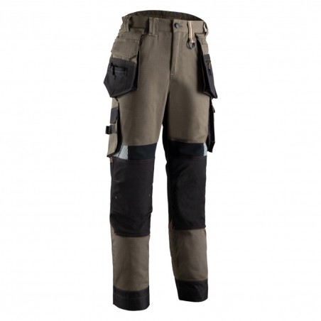 Coverguard - Pantalon de travail avec tissu Ripstop Stretch CRISTOBAL marron