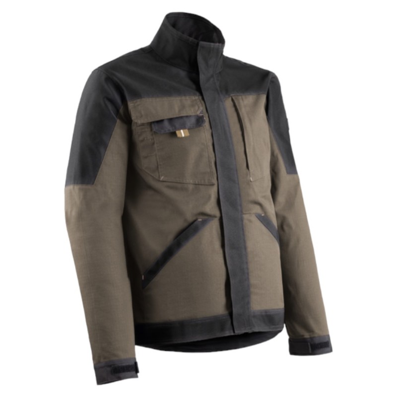 Coverguard - Veste de travail avec tissu Ripstop dos rallongé CRISTOBAL marron
