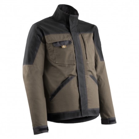 Coverguard - Veste de travail avec tissu Ripstop dos rallongé CRISTOBAL marron