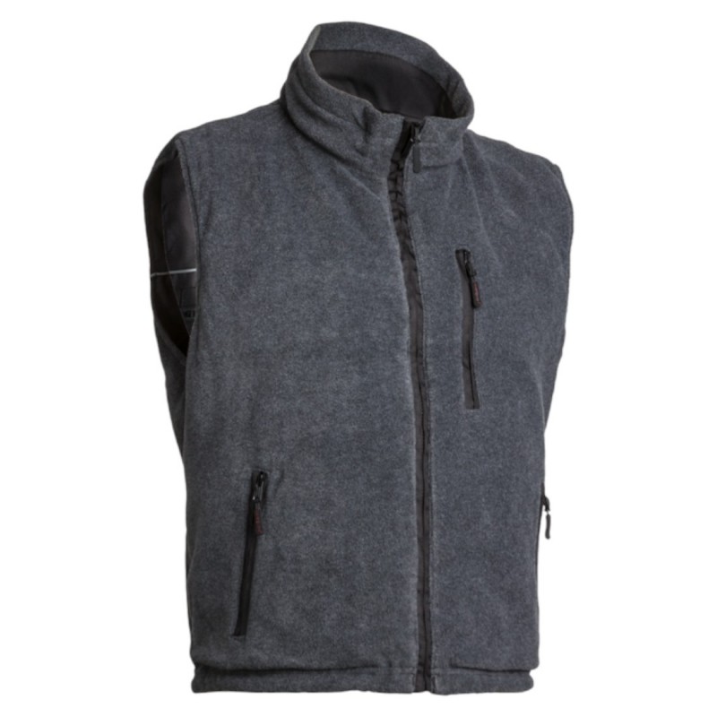 Coverguard - Gilet sans manches réversible imperméable et polaire Froid CARISTE noir