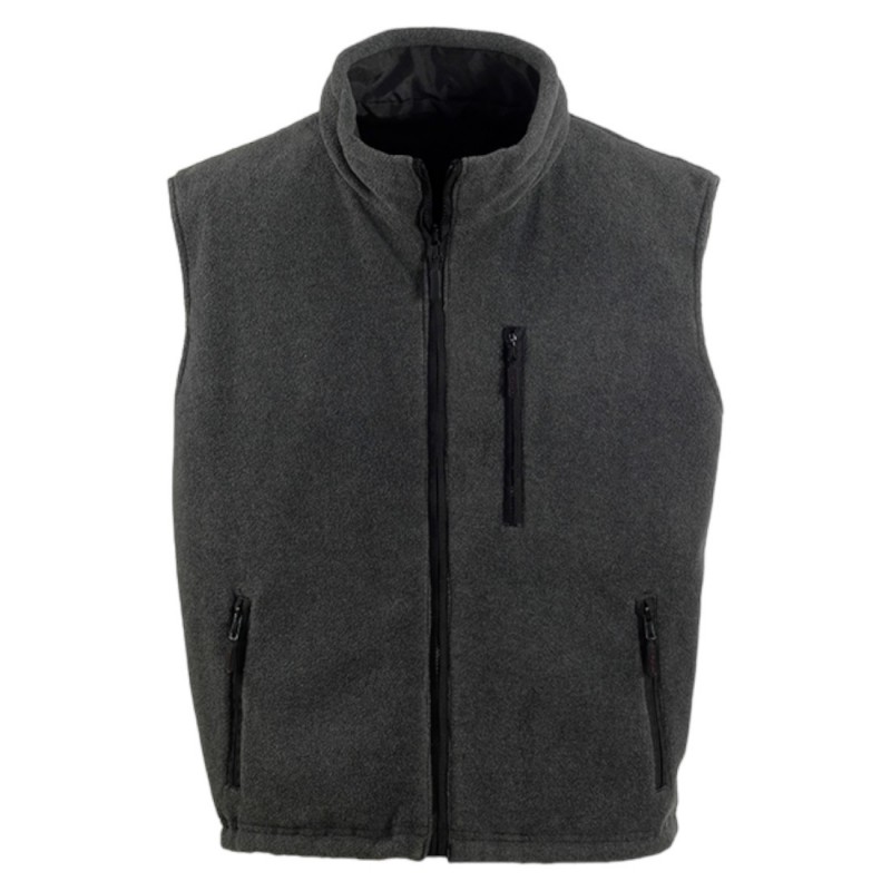 Coverguard - Gilet sans manches réversible imperméable et polaire Froid CARISTE noir