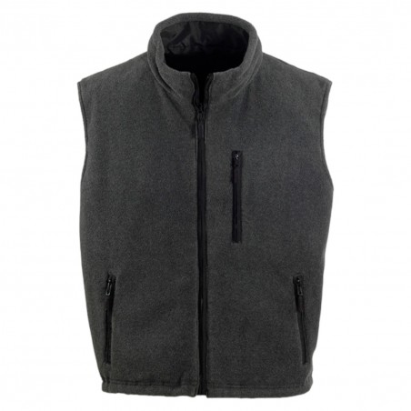 Coverguard - Gilet sans manches réversible imperméable et polaire Froid CARISTE noir