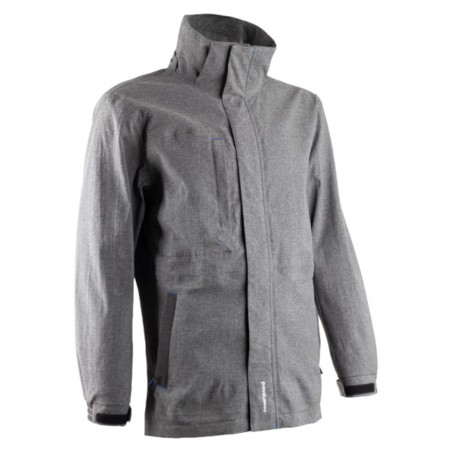 Coverguard - Parka de pluie imperméable 2 couches avec capuche amovible CAMELLO gris chiné
