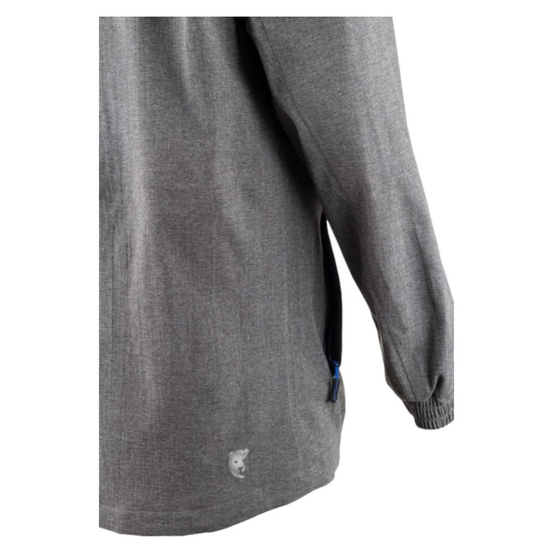 Coverguard - Parka de pluie imperméable 2 couches avec capuche amovible CAMELLO gris chiné