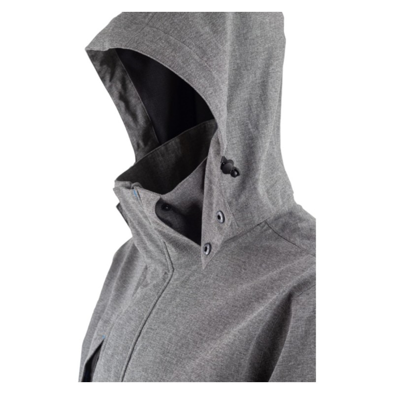 Coverguard - Parka de pluie imperméable 2 couches avec capuche amovible CAMELLO gris chiné