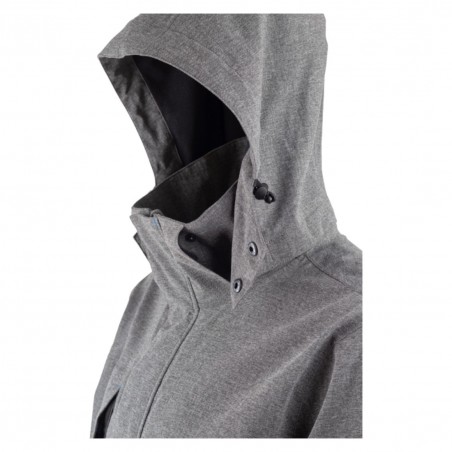 Coverguard - Parka de pluie imperméable 2 couches avec capuche amovible CAMELLO gris chiné