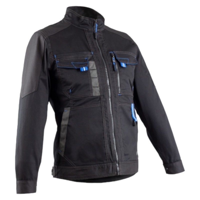 Coverguard - Veste de travail pour Femmes dos rallongé CASITA noire et bleue