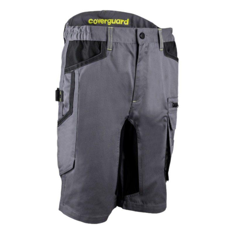 Coverguard - Bermuda de travail pour Homme avec réhausse dos Stretch BARU gris