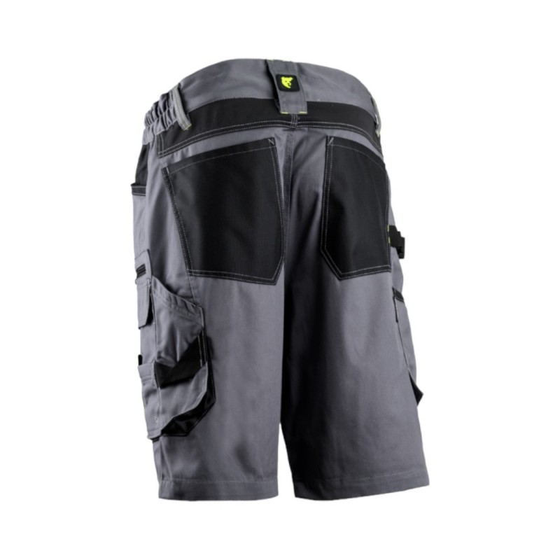 Coverguard - Bermuda de travail pour Homme avec réhausse dos Stretch BARU gris