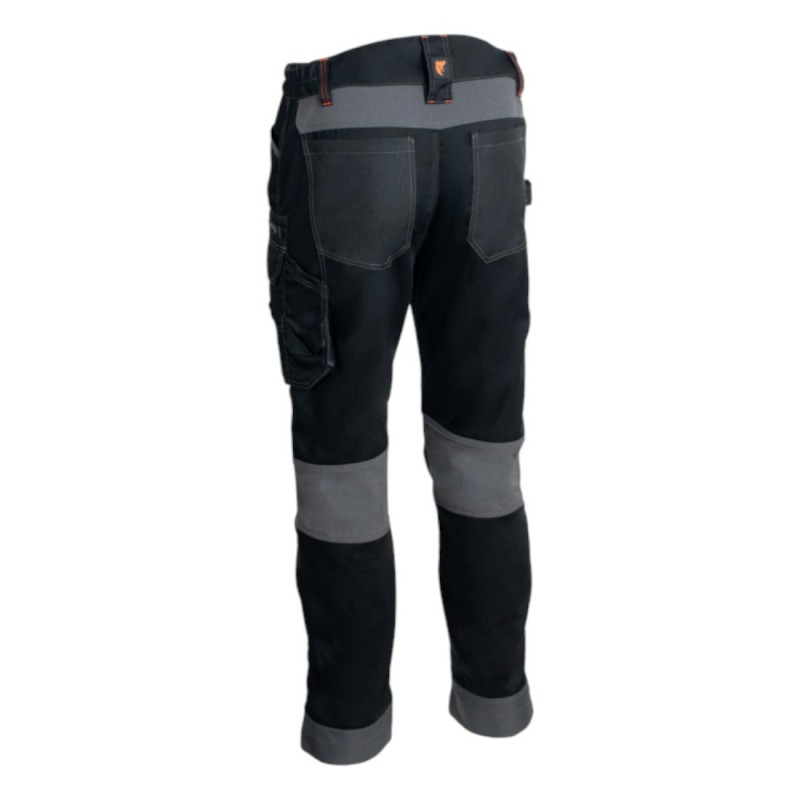 Coverguard - Pantalon de travail pour Homme avec réhausse dos Stretch BARU noir