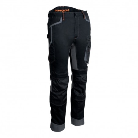 Coverguard - Pantalon de travail pour Homme avec réhausse dos Stretch BARU noir