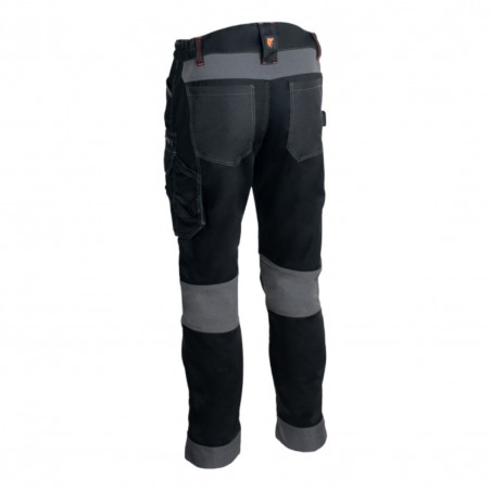 Coverguard - Pantalon de travail pour Homme avec réhausse dos Stretch BARU noir