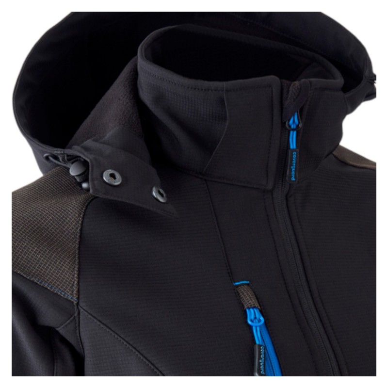 Coverguard - Veste Softshell pour Femmes imperméable doublée polaire ANTILOPE noire
