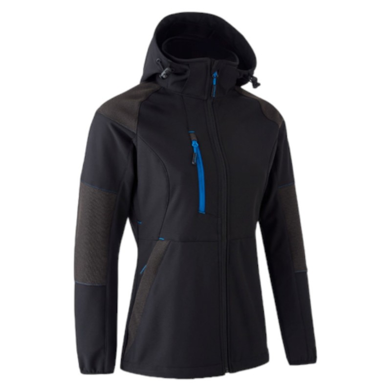Coverguard - Veste Softshell pour Femmes imperméable doublée polaire ANTILOPE noire