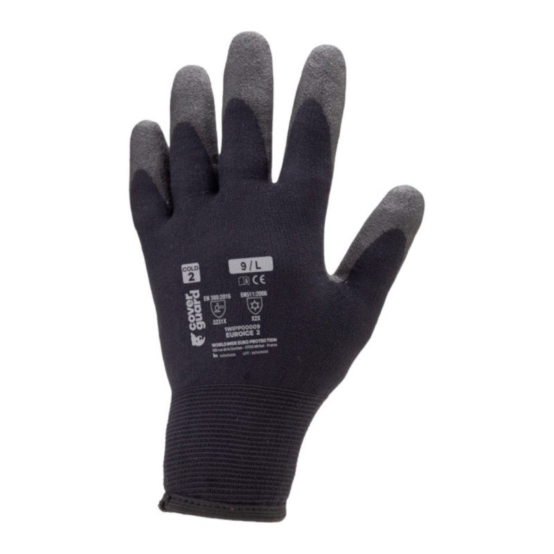 Coverguard - Gants contre le froid enduction palmaire en mousse de PVC EURO-ICE 2 (Pack de 10)