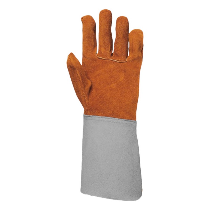Coverguard - Gants de soudeur en croute de vachette intérieur molletonné manchette 15cm EUROWELD 250 (Pack de 10)