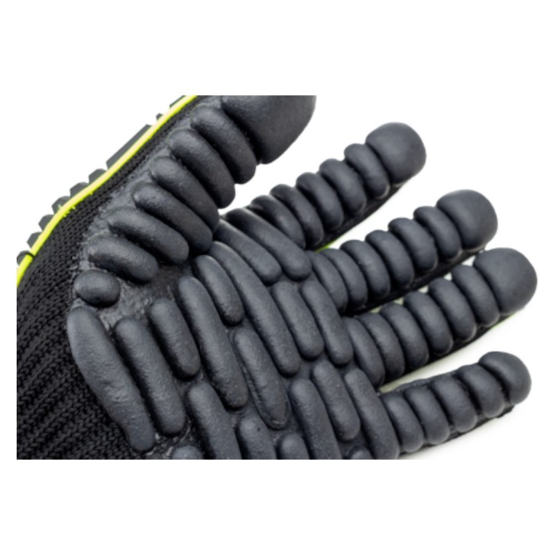 Coverguard - Gants anti-vibration renforcés paume enduction Latex EUROSTRONG VIBE (Pack de 6)