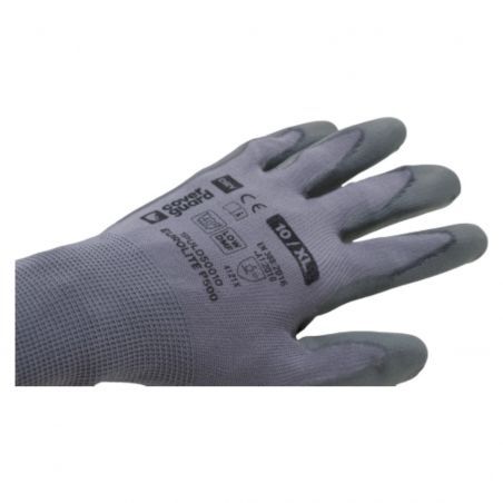 Coverguard - Gants de manutention en milieu sec paume enduite PU tactile EUROLITE P500 (Pack de 10)