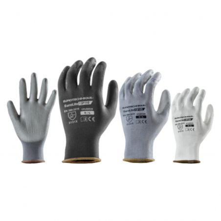 Coverguard - Gants grip en milieu sec paume enduite PU EUROLITE 13P110 (Pack de 10)