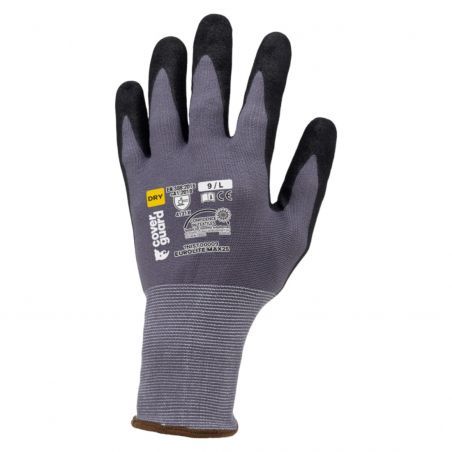 Coverguard - Gants grip en milieu sec paume enduite Nitrile EUROLITE MAX25 (Pack de 10)