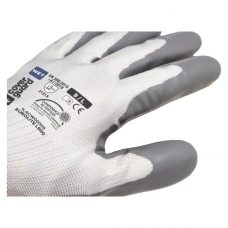 Coverguard - Gants de manutention en PE recyclé et enduction Latex adhérisé EUROLITE L900 PE (Pack de 10)