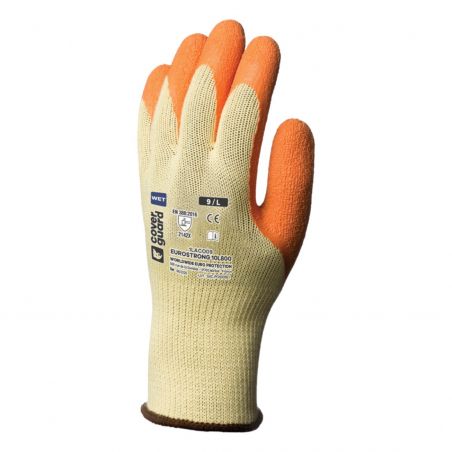 Coverguard - Gants de bricolage en Polyester enduction Latex orange EUROSTRONG 10L800 (Pack de 5)