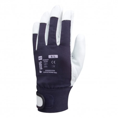 Coverguard - Gants de manutention lourde en fleur de caprin avec manchette élastique à scratch EUROSTRONG 860 (Pack de 10)