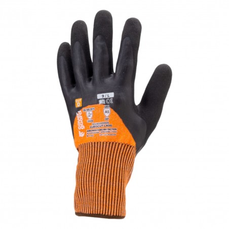 Coverguard - Gants anti-coupures en milieu humide coupure D avec double enduction Latex EUROCUT L400 (Pack de 5)