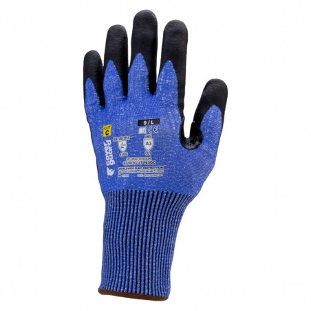 Coverguard - Gants anti-coupures en milieu sec coupure C en mousse Nitrile EUROCUT N300 (Pack de 5)