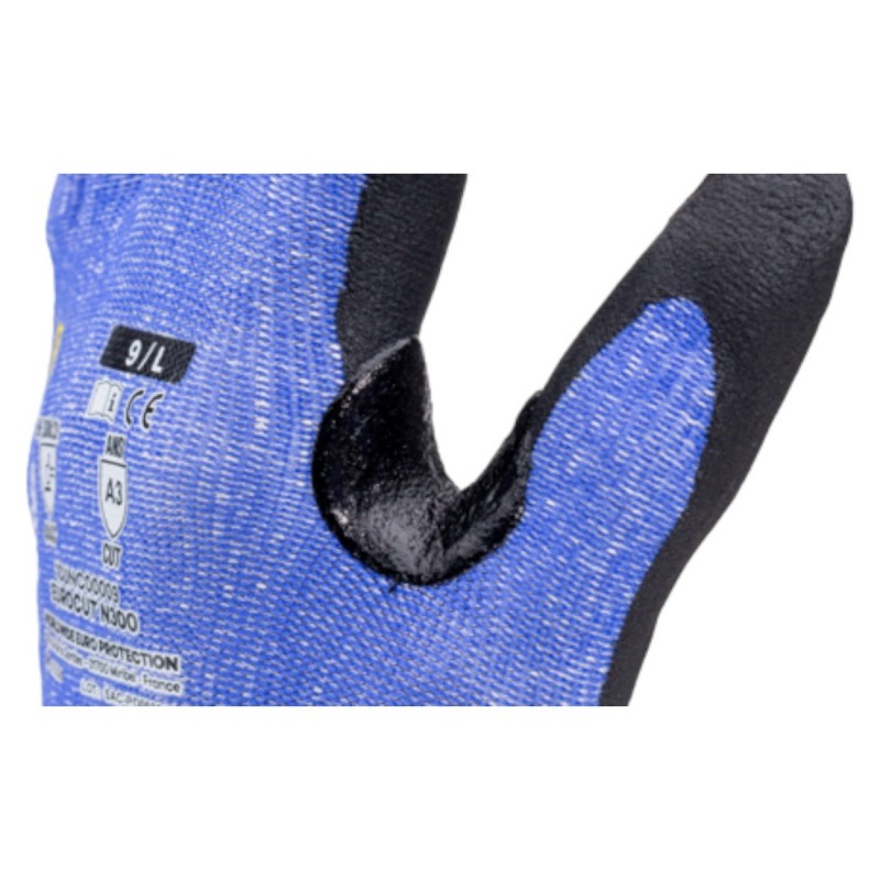 Coverguard - Gants anti-coupures en milieu sec coupure C en mousse Nitrile EUROCUT N300 (Pack de 5)