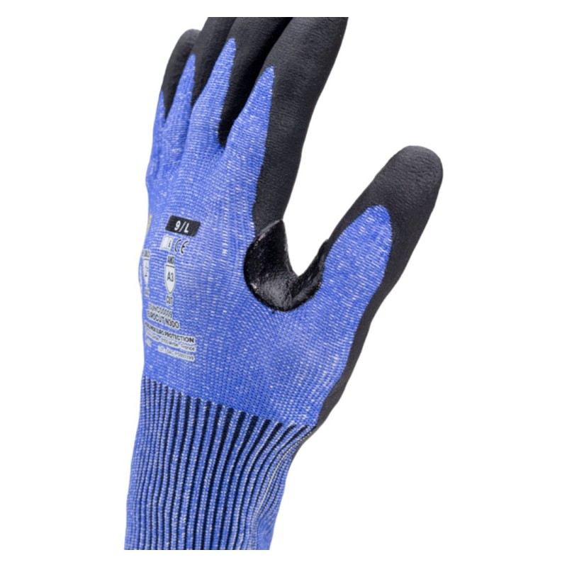 Coverguard - Gants anti-coupures en milieu sec coupure C en mousse Nitrile EUROCUT N300 (Pack de 5)