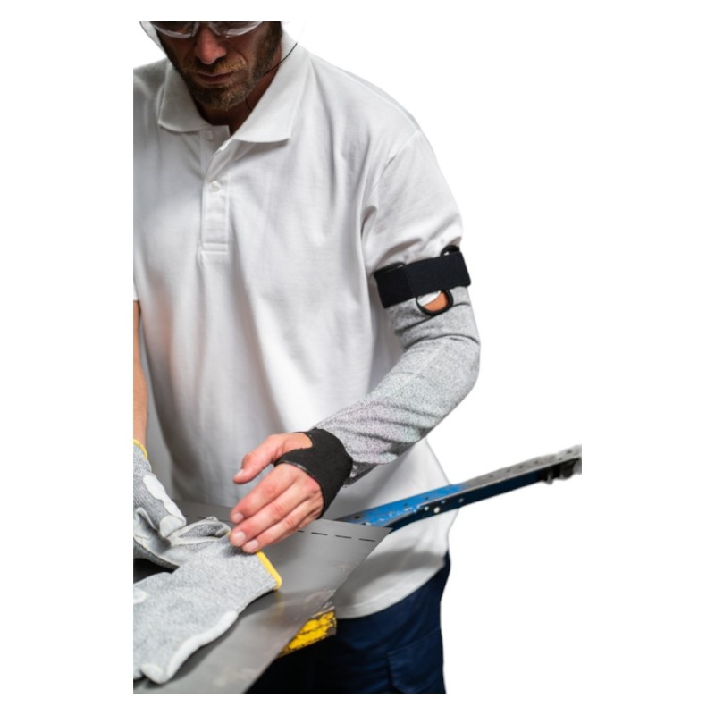 Coverguard - Manchettes anti-coupures grise en fibre HDPA 60cm de long EUROCUT SLEEVE 600 (Pack de 12)